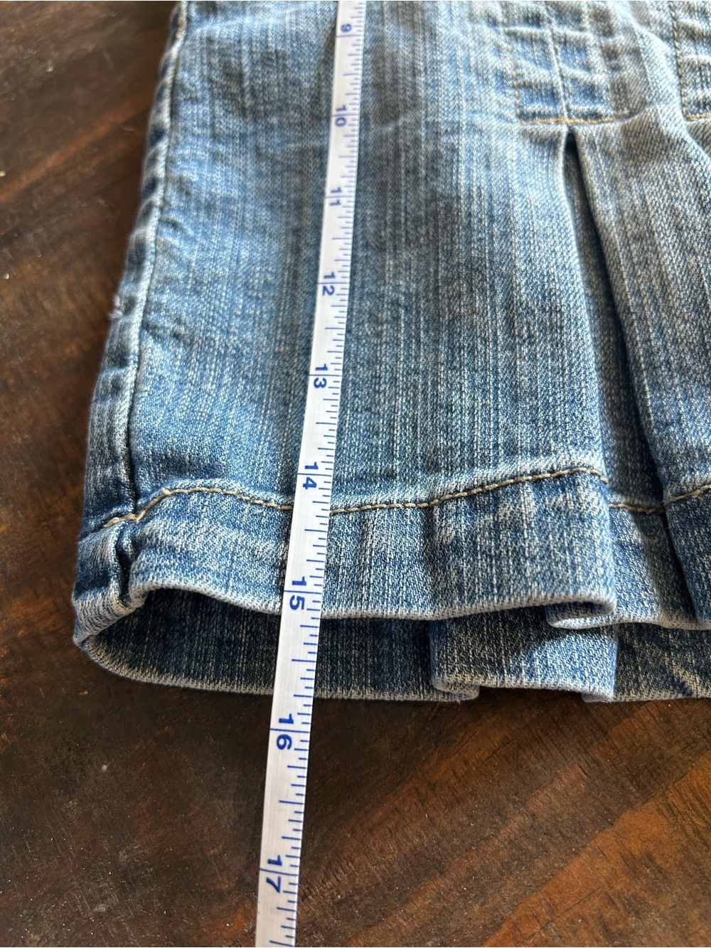 torrid Blue Denim Pleated Mini Skirt - Picture 5 of 6